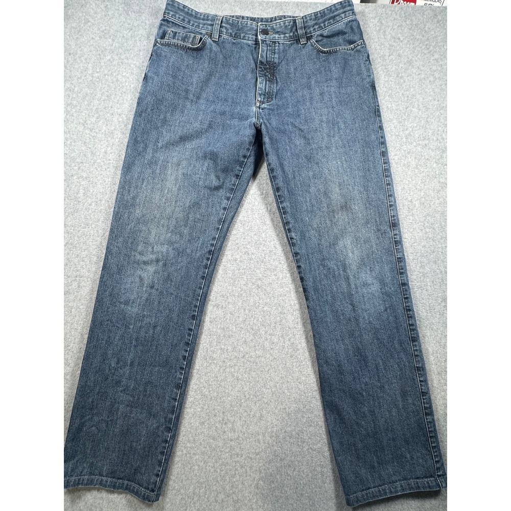 Ermenegildo Zegna Mens Straight Leg Jeans Blue‎ Denim Luxury Size 37x31